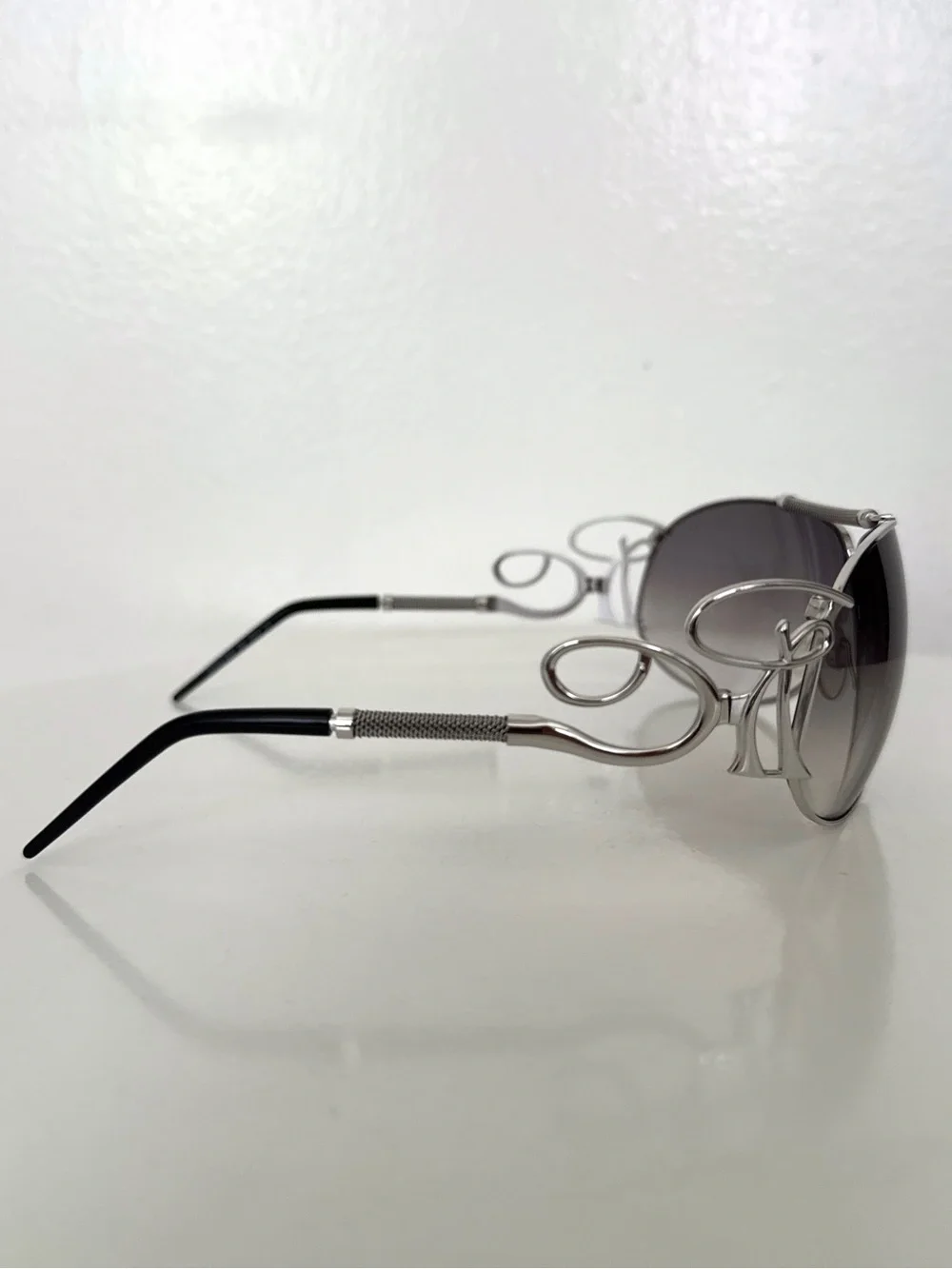 ROBERTO CAVALLI Beid 850S E98 Silver Womens Aviator Gradient Sunglasses 70-8-115